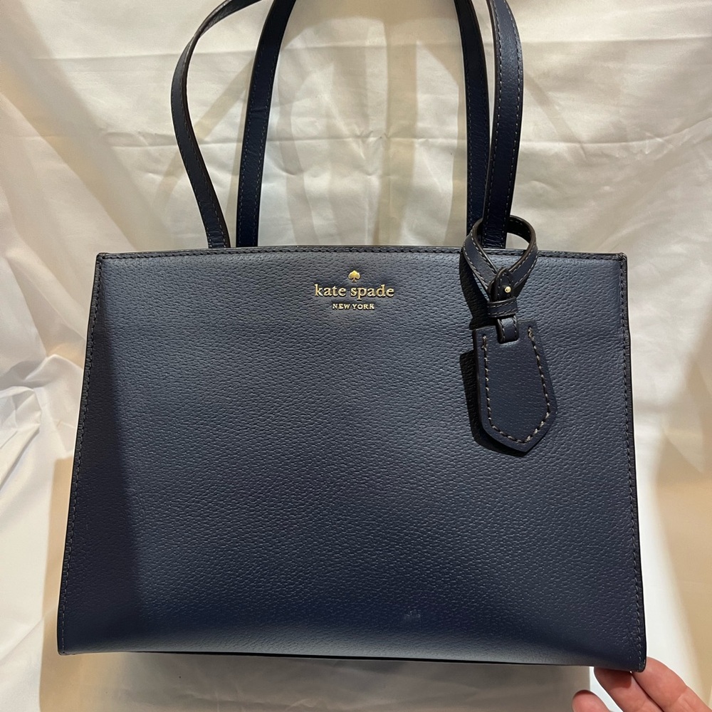 kate spade Navy Leather Tote Bag